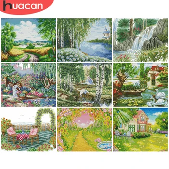 HUACAN Embroidery Tree Sets White Canvas DIY Cross Stitch Scenery Kits Needlework 11CT 14CT Gift Home Decoration
HUACAN Embroidery Tree Sets White Canvas DIY Cross Stitch Scenery Kits Needlework 11CT 14CT Gift Home Decoration