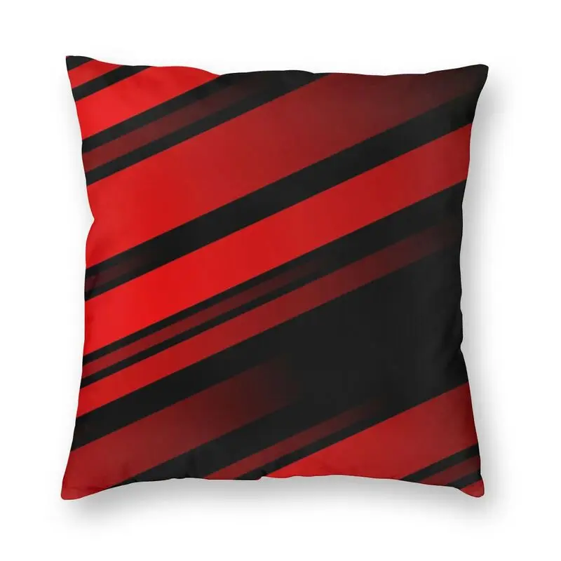 

Наволочка в красно-черную полоску в скандинавском стиле, полиэстер, Геометрическая абстрактная подушка для дивана, автомобиля, квадратная наволочка, домашний декор