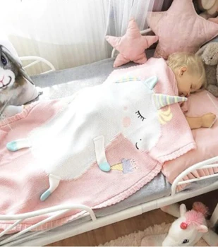 Baby blankets unicorn stroller blankets soft knitted swaddle wrap kids bath towel baby wrap blankets newborn bedding blankets
Baby blankets unicorn stroller blankets soft knitted swaddle wrap kids bath towel baby wrap blankets newborn bedding blankets