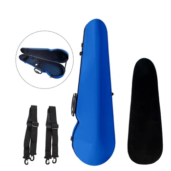 4/4 Full Size Portable Glass Fiber Violin Case Triangle Shape Lightweight Hardshell Storage Bag Box with Hygrometer Straps
4/4 Full Size Portable Glass Fiber Violin Case Triangle Shape Lightweight Hardshell Storage Bag Box with Hygrometer Straps