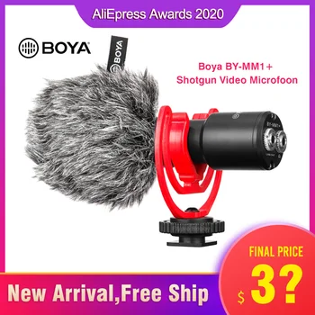 Boya BY-MM1 + Shotgun Video Microfoon Met Hedphone Output, Op-Camera Mini Opname Mic, super-Cardioid Condensator Voor Dslr
Boya BY-MM1 + Shotgun Video Microfoon Met Hedphone Output, Op-Camera Mini Opname Mic, super-Cardioid Condensator Voor Dslr