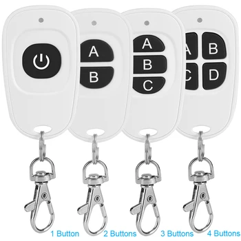 1PC Remote Controller 433 MHz 1CH 2CH 3CH 4CH RF Wireless Remote Control 1-4 Button Transmitter EV1527 
1PC Remote Controller 433 MHz 1CH 2CH 3CH 4CH RF Wireless Remote Control 1-4 Button Transmitter EV1527