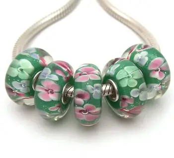 JGWG1706 5X 100% Authenticity S925 Sterling Silver Beads Murano Glass beads Fit European Charms Bracelet diy jewelry Lampwork 
JGWG1706 5X 100% Authenticity S925 Sterling Silver Beads Murano Glass beads Fit European Charms Bracelet diy jewelry Lampwork