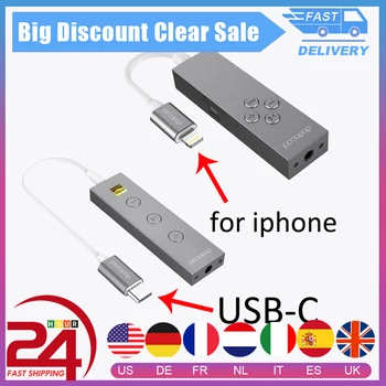 dodocool Hi-Res Certified USB Type C/MFI Lighting to 3.5mm Earphone Headphone Cable Adapter 3.5mm Jack Aux Cable In-line Remot
dodocool Hi-Res Certified USB Type C/MFI Lighting to 3.5mm Earphone Headphone Cable Adapter 3.5mm Jack Aux Cable In-line Remot