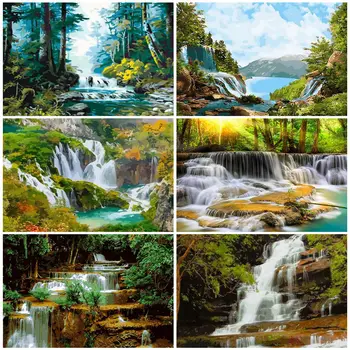 HUACAN Paint By Number Landscape Hand Painted Painting Waterfall Art Gift Drawing On Canvas DIY Pictures By Numbers Home Decor
HUACAN Paint By Number Landscape Hand Painted Painting Waterfall Art Gift Drawing On Canvas DIY Pictures By Numbers Home Decor