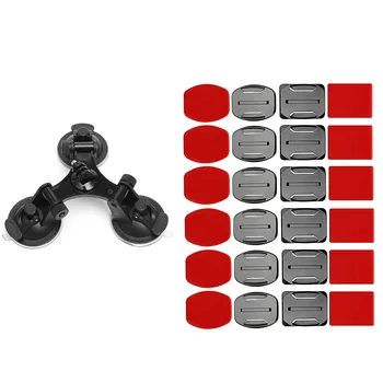 2 Set Accessories: 1 Set Helmet Kit 12X Surface Mounts + 12X Adhesive Stickers Sticker Pads & 1 Set Car Triple-Suction Cup Mount
2 Set Accessories: 1 Set Helmet Kit 12X Surface Mounts + 12X Adhesive Stickers Sticker Pads & 1 Set Car Triple-Suction Cup Mount