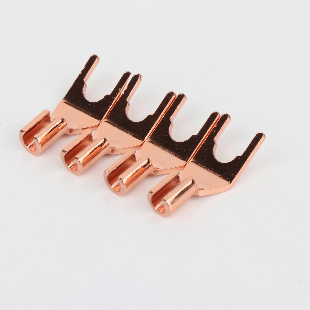 SY1502 High Quality Pure Red Copper Spade Plug Speaker Cable Spade Connector Terminal Plug
SY1502 High Quality Pure Red Copper Spade Plug Speaker Cable Spade Connector Terminal Plug