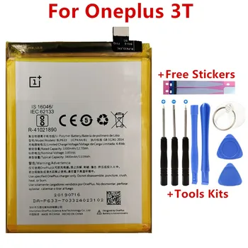100% Original for Oneplus 3T Battery High Quality 3400mAh BLP633 Replacement for Oneplus Three T Smartphone Batteries
100% Original for Oneplus 3T Battery High Quality 3400mAh BLP633 Replacement for Oneplus Three T Smartphone Batteries