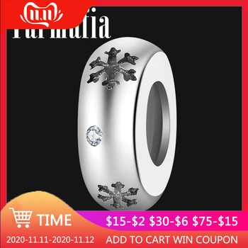 Christmas gifts 925 Sterling Silver Snowflake CZ Stopper Beads with Silicone fit Original Women Charm Bracelets Jewelry Making 
Christmas gifts 925 Sterling Silver Snowflake CZ Stopper Beads with Silicone fit Original Women Charm Bracelets Jewelry Making