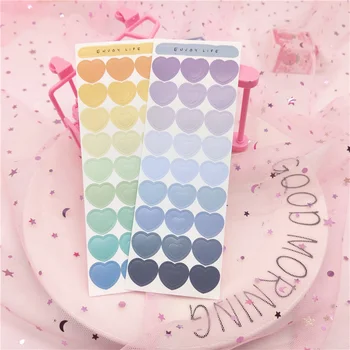 Love Heart Stickers Creative Gradient Color Label Stickers 2 Sheets Students Diary Notebook DIY Decor Stickers Scrapbook Sticker
Love Heart Stickers Creative Gradient Color Label Stickers 2 Sheets Students Diary Notebook DIY Decor Stickers Scrapbook Sticker