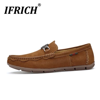 2020 New Man Loafer Shoes Genuine Leather Flats Shoes Mens Hand Made Casual Men Shoes Black Brown Drive Shoes For Men Size 38-45
2020 New Man Loafer Shoes Genuine Leather Flats Shoes Mens Hand Made Casual Men Shoes Black Brown Drive Shoes For Men Size 38-45