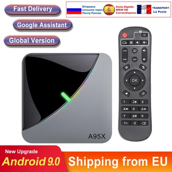 Android tv box A95X F3 AIR Android 9.0 Amlogic S905X3 8k Dual Wifi Media player smart tv box tv Set top BOX android tv consoles
Android tv box A95X F3 AIR Android 9.0 Amlogic S905X3 8k Dual Wifi Media player smart tv box tv Set top BOX android tv consoles