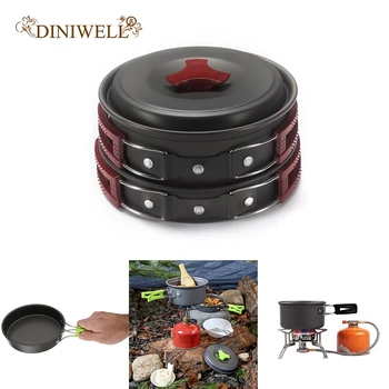 DINIWELL Outdoor Camping Cookware Set Compact Camp Cooking Backpack Mess Kit Campfire Pot Pan Bowl Spoon Utensils Tools Set
DINIWELL Outdoor Camping Cookware Set Compact Camp Cooking Backpack Mess Kit Campfire Pot Pan Bowl Spoon Utensils Tools Set