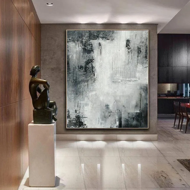 Large Abstract Painting Black White Modern Landscape Wall Art Handmade Painting Wall Painting For Home Living Room Decoration
Large Abstract Painting Black White Modern Landscape Wall Art Handmade Painting Wall Painting For Home Living Room Decoration