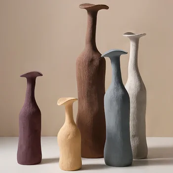 New Fashion Creative Ceramic Vase Minimalist Morandi Colored Living Room Home Decorations Nordic Style Sculpture Art Carfts Gift
New Fashion Creative Ceramic Vase Minimalist Morandi Colored Living Room Home Decorations Nordic Style Sculpture Art Carfts Gift