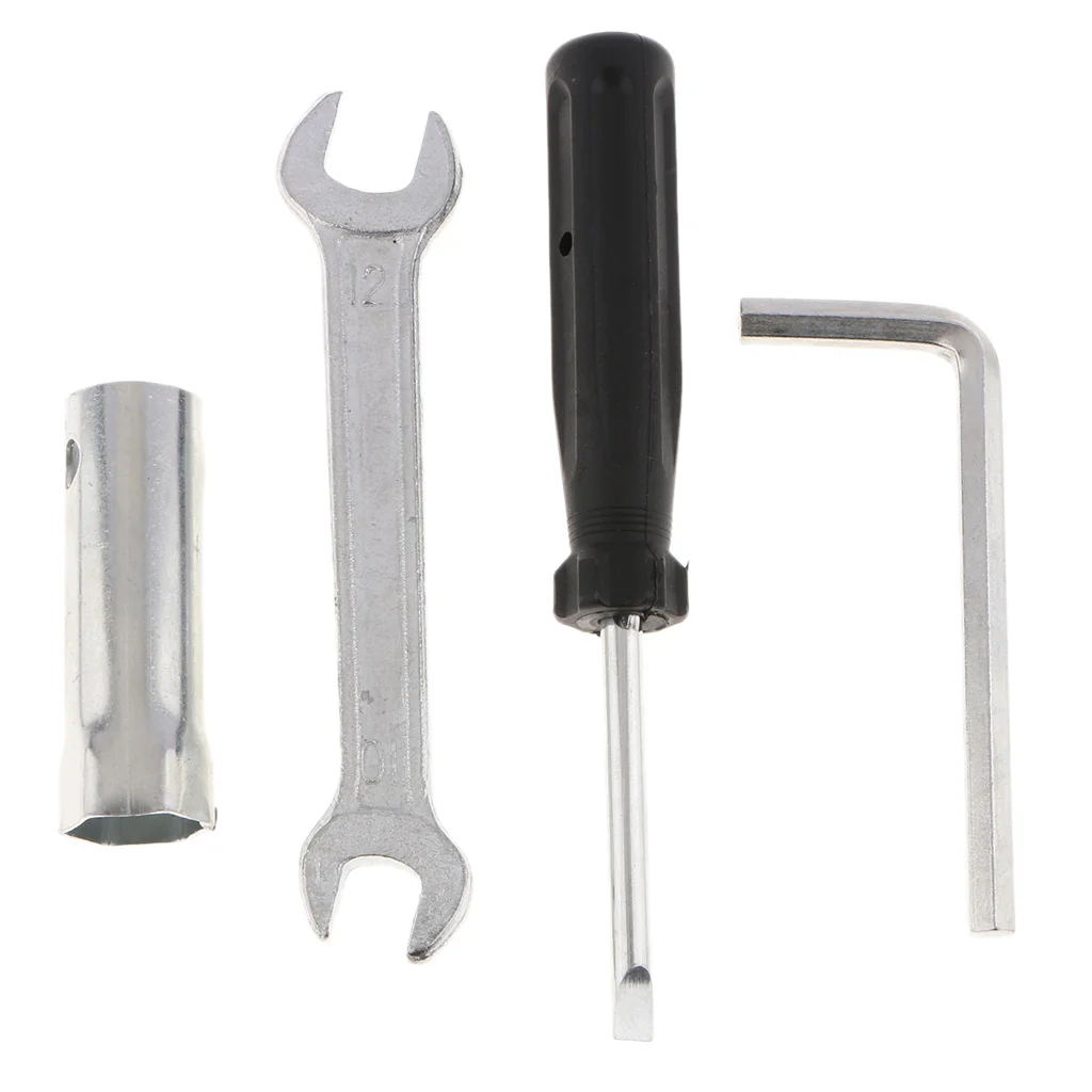 16mm Spark Plug Socket,10/12 Open Spanner ,6mm Allen Wrench, Screwdriver , Tool Bag 16mm Spark Plug Socket,10/12 Open Spanner ,6mm Allen Wrench, Screwdriver , Tool Bag