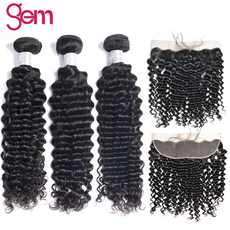 Deep Wave 3 Bundles with Frontal Remy Human Hair Bundles with 13x4 Lace Frontal GEM Malaysian Human Hair Bundles with Frontal
Deep Wave 3 Bundles with Frontal Remy Human Hair Bundles with 13x4 Lace Frontal GEM Malaysian Human Hair Bundles with Frontal