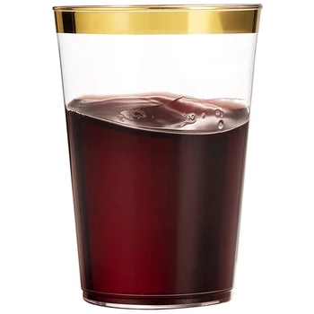 100x Gold Plastic Cups 10 Oz Clear Plastic Cups Tumblers Gold Rimmed Cups Fancy Disposable Wedding Cups Elegant Party Cups with
100x Gold Plastic Cups 10 Oz Clear Plastic Cups Tumblers Gold Rimmed Cups Fancy Disposable Wedding Cups Elegant Party Cups with