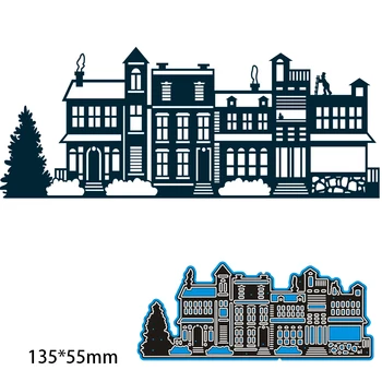 135*55mm building with tree new Metal Cutting Dies Scrapbooking DIY Album Paper Card Craft Embossing stencil Dies
135*55mm building with tree new Metal Cutting Dies Scrapbooking DIY Album Paper Card Craft Embossing stencil Dies