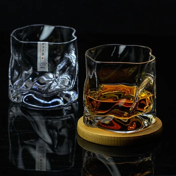 COM Art Design Crumple Whiskey Tumbler Glass Irregular Folds Verre Vodka Cups Personality Brandy Snifters Iced Whisky Rock Glass
COM Art Design Crumple Whiskey Tumbler Glass Irregular Folds Verre Vodka Cups Personality Brandy Snifters Iced Whisky Rock Glass