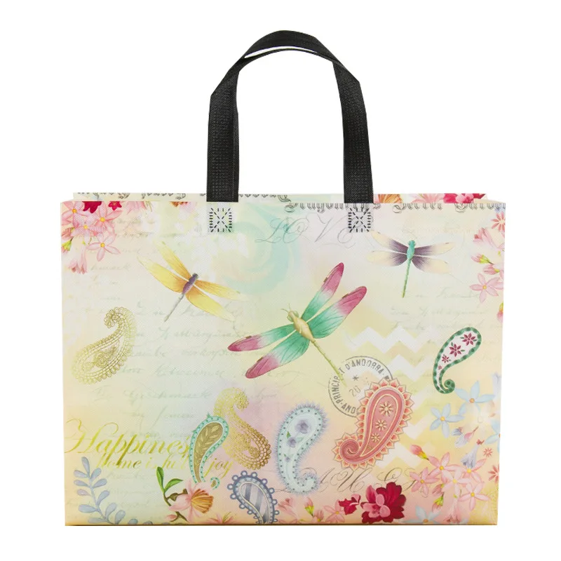 2021Fashion Laser Shopping Bag Foldable Dragonfly Flowers Eco Bag Large Reusable Storage Bag Tote Waterproof Fabric Non-woven
2021Fashion Laser Shopping Bag Foldable Dragonfly Flowers Eco Bag Large Reusable Storage Bag Tote Waterproof Fabric Non-woven