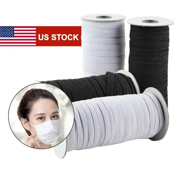 1/4 Inch 1/8 Inch Sewing Elastic Band Mask 3/ 6MM White Black High Elastic Flat Rubber Band Waist Band Sewing Rope for DIY Mask 
1/4 Inch 1/8 Inch Sewing Elastic Band Mask 3/ 6MM White Black High Elastic Flat Rubber Band Waist Band Sewing Rope for DIY Mask
