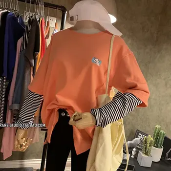 Two Piece Femme Graphic Tees 2020 Kawaii Korean Clothes Vintage Causal Striped T Shirt Streetwear Long Sleeve Top Woman
Two Piece Femme Graphic Tees 2020 Kawaii Korean Clothes Vintage Causal Striped T Shirt Streetwear Long Sleeve Top Woman
