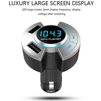 Car Bluetooth 5.0 FM Transmitter Wireless Handsfree Audio Receiver Auto MP3 Player 2.1A Dual USB Fast Charger Car Accessories
Car Bluetooth 5.0 FM Transmitter Wireless Handsfree Audio Receiver Auto MP3 Player 2.1A Dual USB Fast Charger Car Accessories