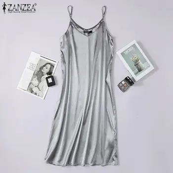 Women Nightdress ZANZEA Deep V Solid Nightie Nightgown Sexy 2020 Spaghetti Strap Sleeveless Sleepwear Home Dress Plus Size 5XL 
Women Nightdress ZANZEA Deep V Solid Nightie Nightgown Sexy 2020 Spaghetti Strap Sleeveless Sleepwear Home Dress Plus Size 5XL