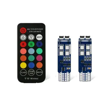 1set T10 RGB LED W5W 10SMD RF Car Clearance Light Dome Reading Bulb 12V COB RGBW Auto Interior Light Atmosphere Lamp
1set T10 RGB LED W5W 10SMD RF Car Clearance Light Dome Reading Bulb 12V COB RGBW Auto Interior Light Atmosphere Lamp