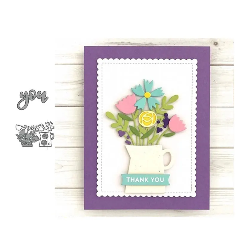 JC Flower Vase You Metal Cutting Dies for Scrapbooking Dies Cut Craft Stencil Handmade Cards Making Model Template Decoration
JC Flower Vase You Metal Cutting Dies for Scrapbooking Dies Cut Craft Stencil Handmade Cards Making Model Template Decoration