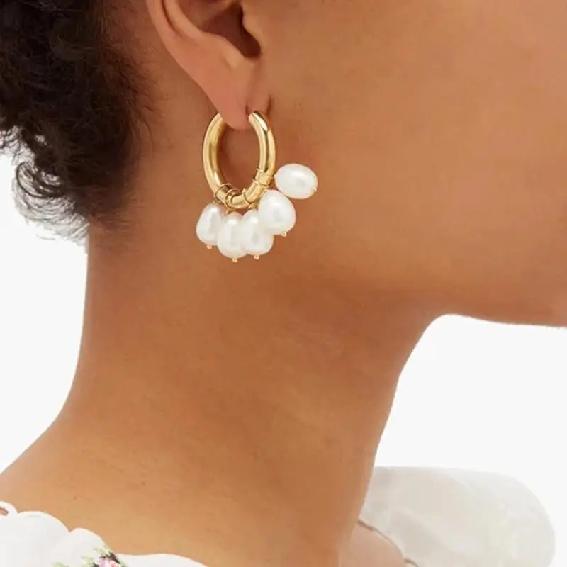 1 Pair Gold Bohemia Natural Pearl Earrings for Women Fashion 100% Handmade Freshwater Pearl Clip Earrings Female Hoop Jewelry
1 Pair Gold Bohemia Natural Pearl Earrings for Women Fashion 100% Handmade Freshwater Pearl Clip Earrings Female Hoop Jewelry