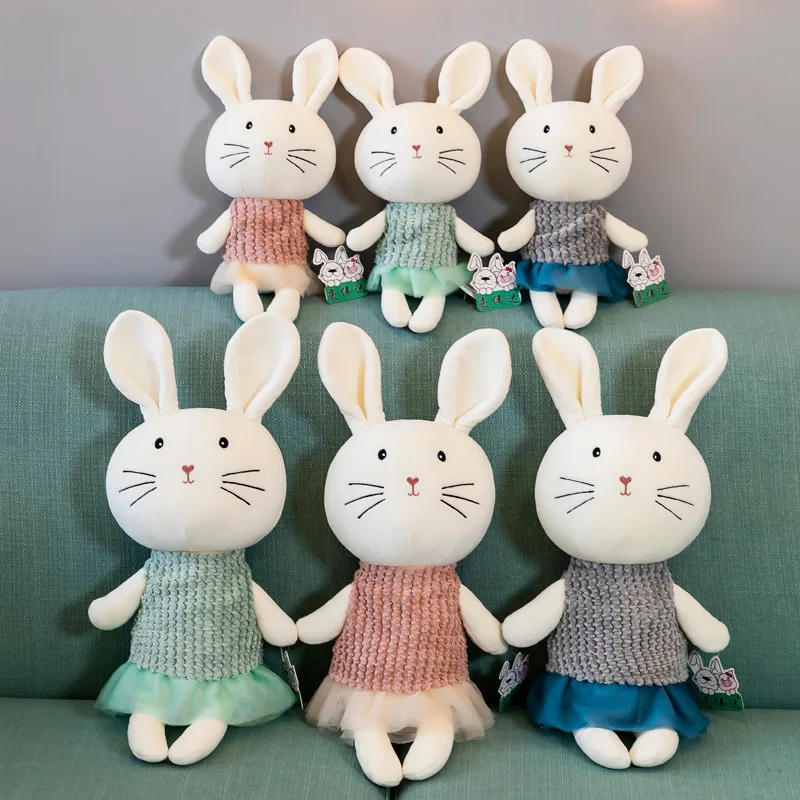 

new soft rabbit bunny pretty pillow creative bed Cushion plush toy good quality cute Soothing doll christmase birthday gift