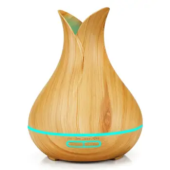 Mini 400ml Aroma Essential Oil Diffuser Ultrasonic Air Humidifier with Wood Grain 7 Color Changing LED Lights for Home Room
Mini 400ml Aroma Essential Oil Diffuser Ultrasonic Air Humidifier with Wood Grain 7 Color Changing LED Lights for Home Room