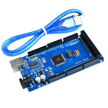 10sets/lot Mega2560 REV3 ATmega2560-16AU Board + USB Cable compatible ( Mega 2560 R3 )
10sets/lot Mega2560 REV3 ATmega2560-16AU Board + USB Cable compatible ( Mega 2560 R3 )