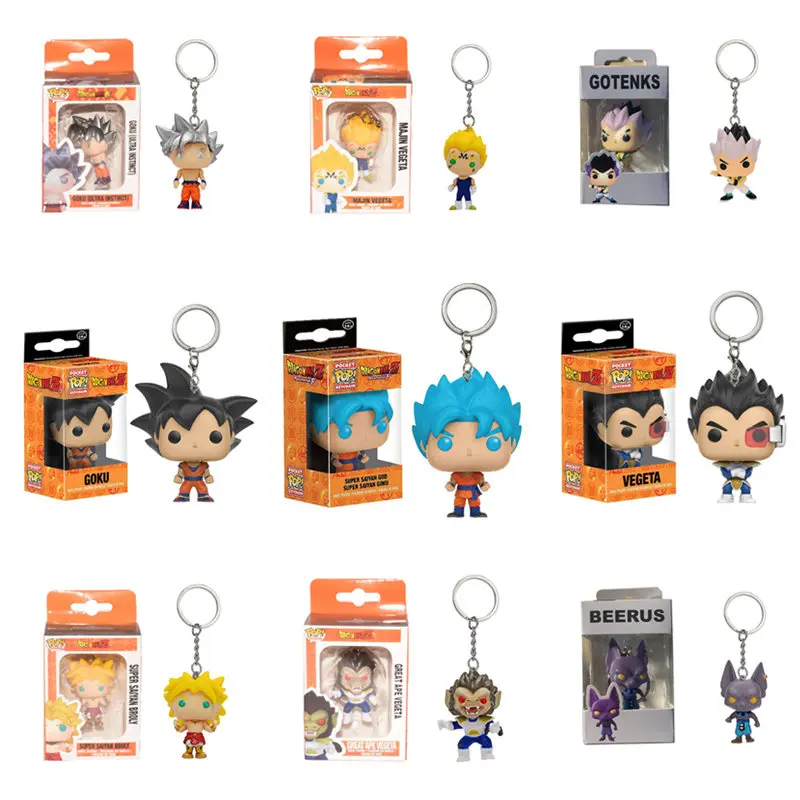 FUNKO POP Japanese Anime Dragon Ball GOKU Pocket Keychain Vinyl Action Figure Collection Model Toys for Children Christmas Gift
FUNKO POP Japanese Anime Dragon Ball GOKU Pocket Keychain Vinyl Action Figure Collection Model Toys for Children Christmas Gift