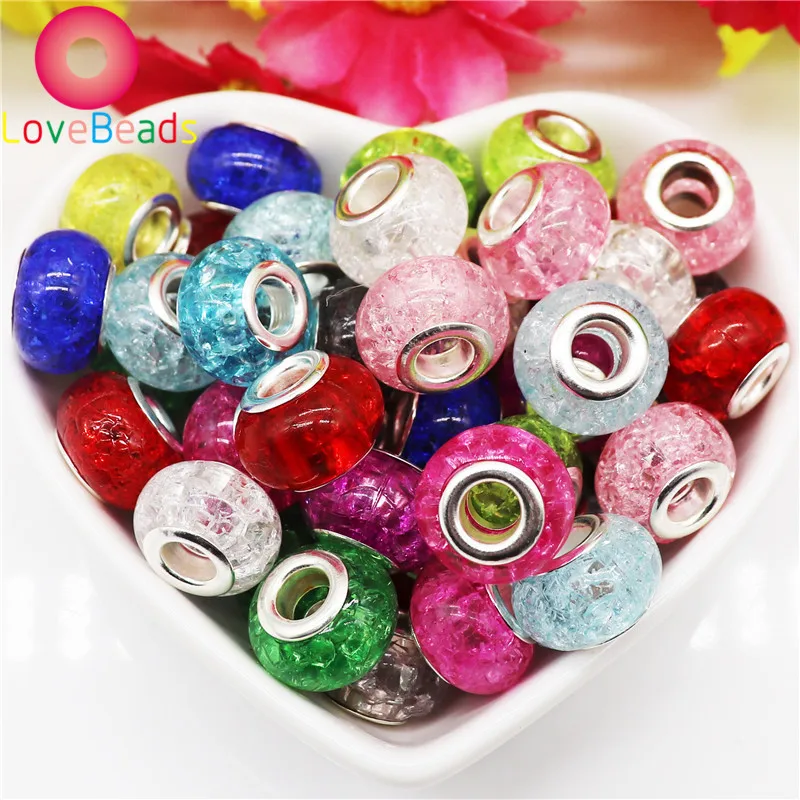 10 Pcs Mixed Color Fashion Flower Big Hole European Beads with Silver Plated Core Fit Pandora Charms Bracelet DIY Women Jewelry
10 Pcs Mixed Color Fashion Flower Big Hole European Beads with Silver Plated Core Fit Pandora Charms Bracelet DIY Women Jewelry