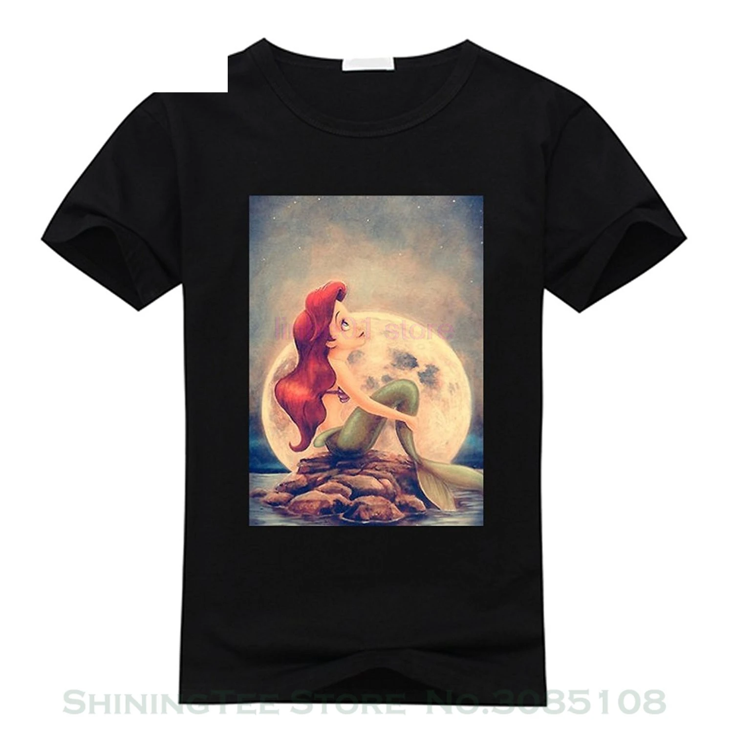 Men T Shirt 100% Cotton Print Shirts Ariel Little Mermaid Custom Men's T-shirt men's T-shirts Black Xl
Men T Shirt 100% Cotton Print Shirts Ariel Little Mermaid Custom Men's T-shirt men's T-shirts Black Xl