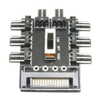 1 to 8 way 3Pin Fan Hub Cooler Cooling Fan Hub PC SATA 12V Splitter Power Socket PCB Adapter Cooler Cooling Speed Controller
1 to 8 way 3Pin Fan Hub Cooler Cooling Fan Hub PC SATA 12V Splitter Power Socket PCB Adapter Cooler Cooling Speed Controller