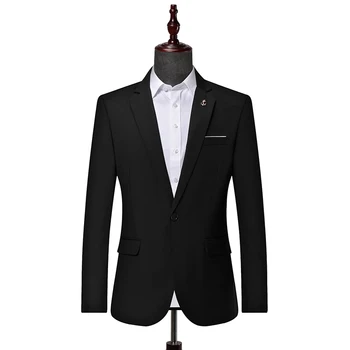 Black formal men suit jacket autumn new Navy blue wine red gray suit Blazer business casual mens suits jacket 
Black formal men suit jacket autumn new Navy blue wine red gray suit Blazer business casual mens suits jacket