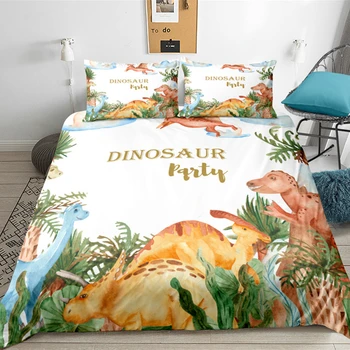 Dinosaur Pattern Bedding Set Soft Comfortable Printing 2/3Pcs Duvet Cover Pillowcase for Kids Child Room Quilt Cover Bed Cover
Dinosaur Pattern Bedding Set Soft Comfortable Printing 2/3Pcs Duvet Cover Pillowcase for Kids Child Room Quilt Cover Bed Cover