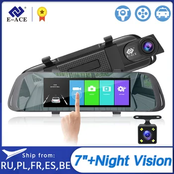 Dropshipping E-ACE A31 7 Inch Touch Screen Car DVR Video Recorder With Rear View Camera Mirror DVR Video Registrator Dash Cam
Dropshipping E-ACE A31 7 Inch Touch Screen Car DVR Video Recorder With Rear View Camera Mirror DVR Video Registrator Dash Cam