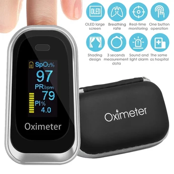 Portable Fingertip Pulse Oximeter with Easy-to-read Color Display Support Automatic Switch-off for Household with Storage Case
Portable Fingertip Pulse Oximeter with Easy-to-read Color Display Support Automatic Switch-off for Household with Storage Case