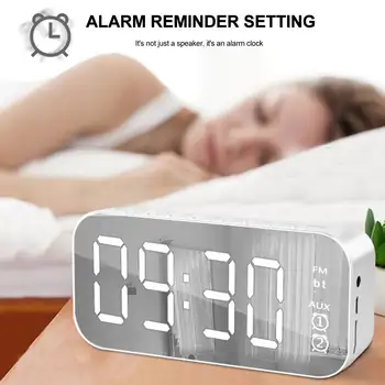 bluetooth Speaker Wireless Loudspeaker MP3 FM Radio 4.1 bluetooth 2000mAh 6H Mirror Digital Alarm Clock TF 32GB Card Support
bluetooth Speaker Wireless Loudspeaker MP3 FM Radio 4.1 bluetooth 2000mAh 6H Mirror Digital Alarm Clock TF 32GB Card Support