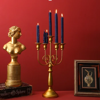 European Candle Holders Retro Luxury Wedding Decoration Table Centerpieces Candlestick Metal Kaarsenhouder Home Decor DA60ZT 
European Candle Holders Retro Luxury Wedding Decoration Table Centerpieces Candlestick Metal Kaarsenhouder Home Decor DA60ZT