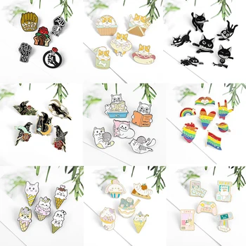 5-7pcs/set ice cream cat dog crow LGBT Enamel brooch Cute animal black lives matter Enamel pin bag clothes lapel pin jewelry
5-7pcs/set ice cream cat dog crow LGBT Enamel brooch Cute animal black lives matter Enamel pin bag clothes lapel pin jewelry