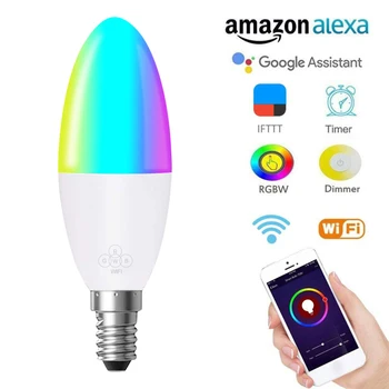 Smart WIFI LED Bulb 6W Dimmable Light Phone Remote Control LED Bulb Compatible with Alexa Google Home Voice Control bulb
Smart WIFI LED Bulb 6W Dimmable Light Phone Remote Control LED Bulb Compatible with Alexa Google Home Voice Control bulb