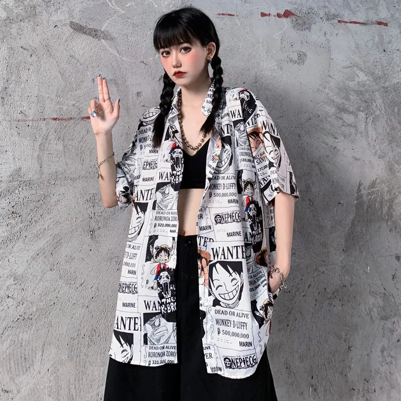 Luffy button up shirt Clearance