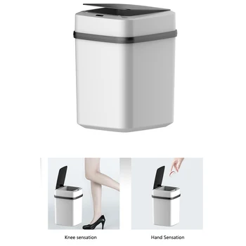 Household Office Bathroom Battery Powered Automatic Induction Storage Trash Can Silent Smart Waste Bin Fashion Living Room ABS
Household Office Bathroom Battery Powered Automatic Induction Storage Trash Can Silent Smart Waste Bin Fashion Living Room ABS