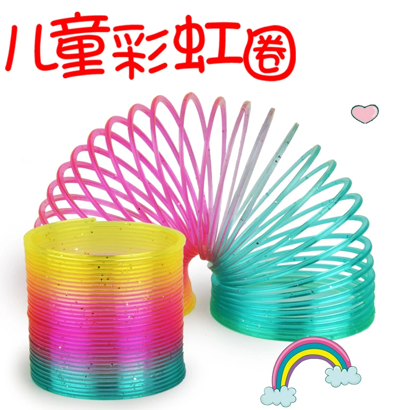 Children's Spring Toy Rainbow Circle Stretch Pull Ring Magic Rainbow Circle Large Nostalgic Colorful Jenga Elastic Ring
Children's Spring Toy Rainbow Circle Stretch Pull Ring Magic Rainbow Circle Large Nostalgic Colorful Jenga Elastic Ring
